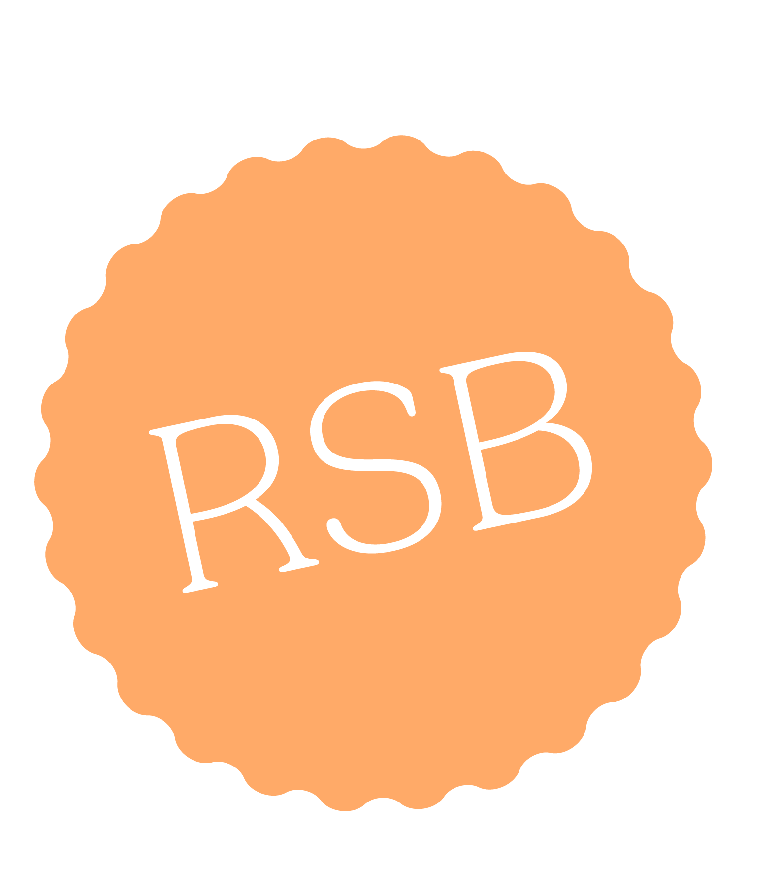 RSB badge peach